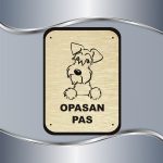 Tabla Čuvaj se psa - Šnaucer - Slika 3