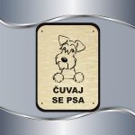 Tabla Čuvaj se psa - Šnaucer