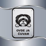 Tabla Čuvaj se psa - Ši cu