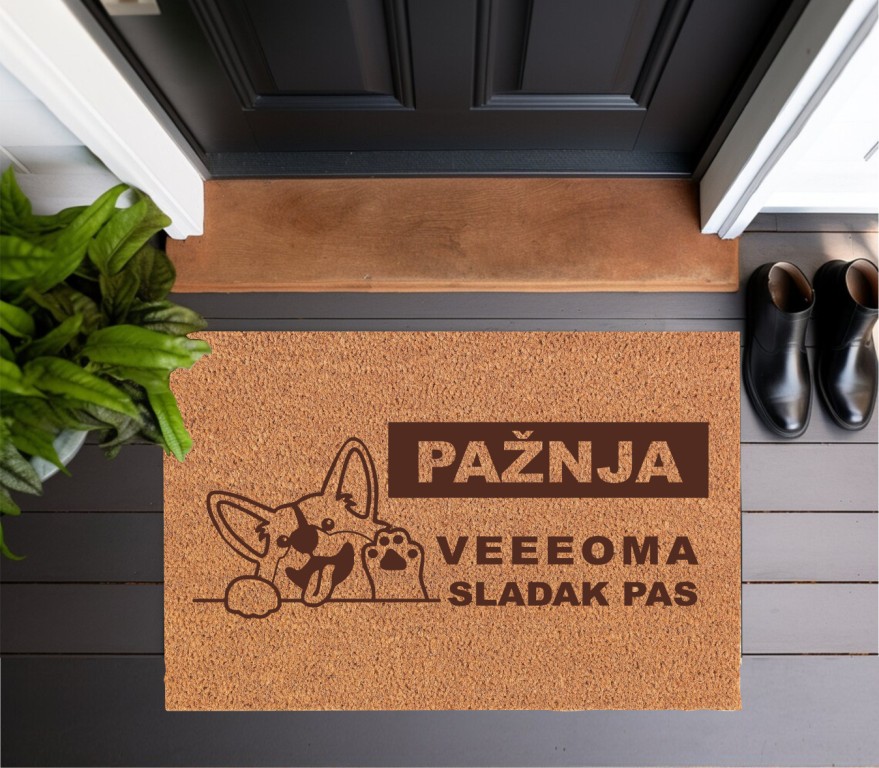 888.33. Otirač Sladak pas Otirač Veeeeeoma sladak pas - Slika 1