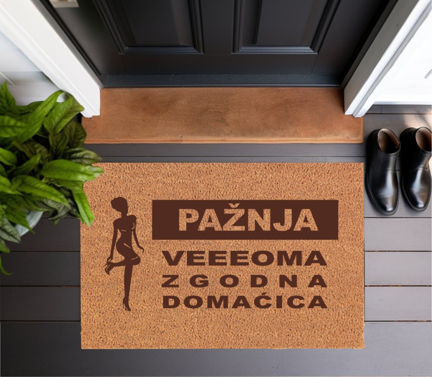 888.34.-Otirac-Zgodna-domacica Otirač Veeeeoma zgodna domaćica - Slika 1