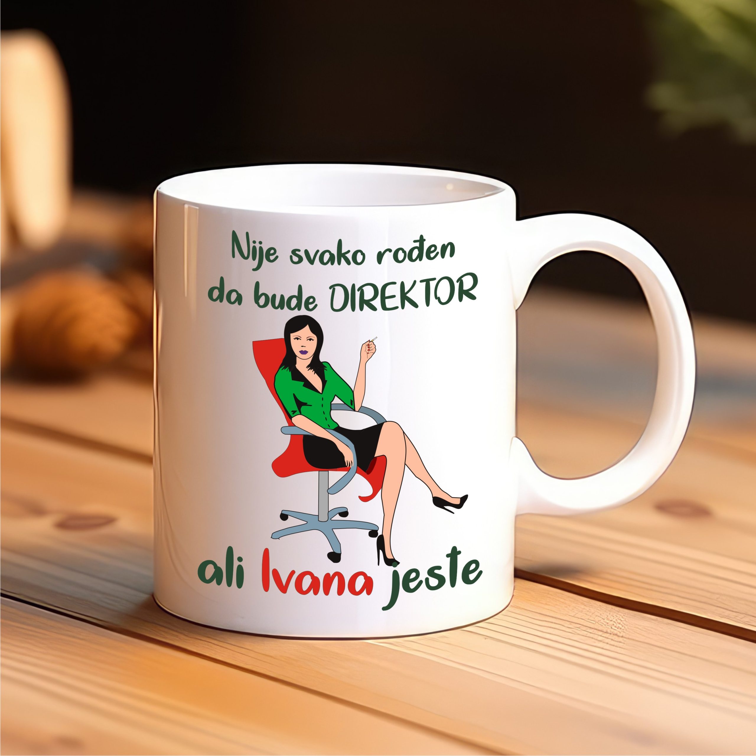 DIREKTORKA Šolja Nije svako rođen da bude direktor - Slika 1