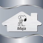 Pločica za vrata Kućica Snoopy