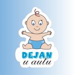 Nalepnica Dejan u autu