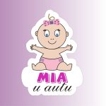 Nalepnica Mia u autu