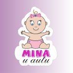 Nalepnica Mina u autu