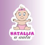 Nalepnica Natalija u autu