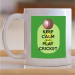 Šolja Keep calm and play cricket