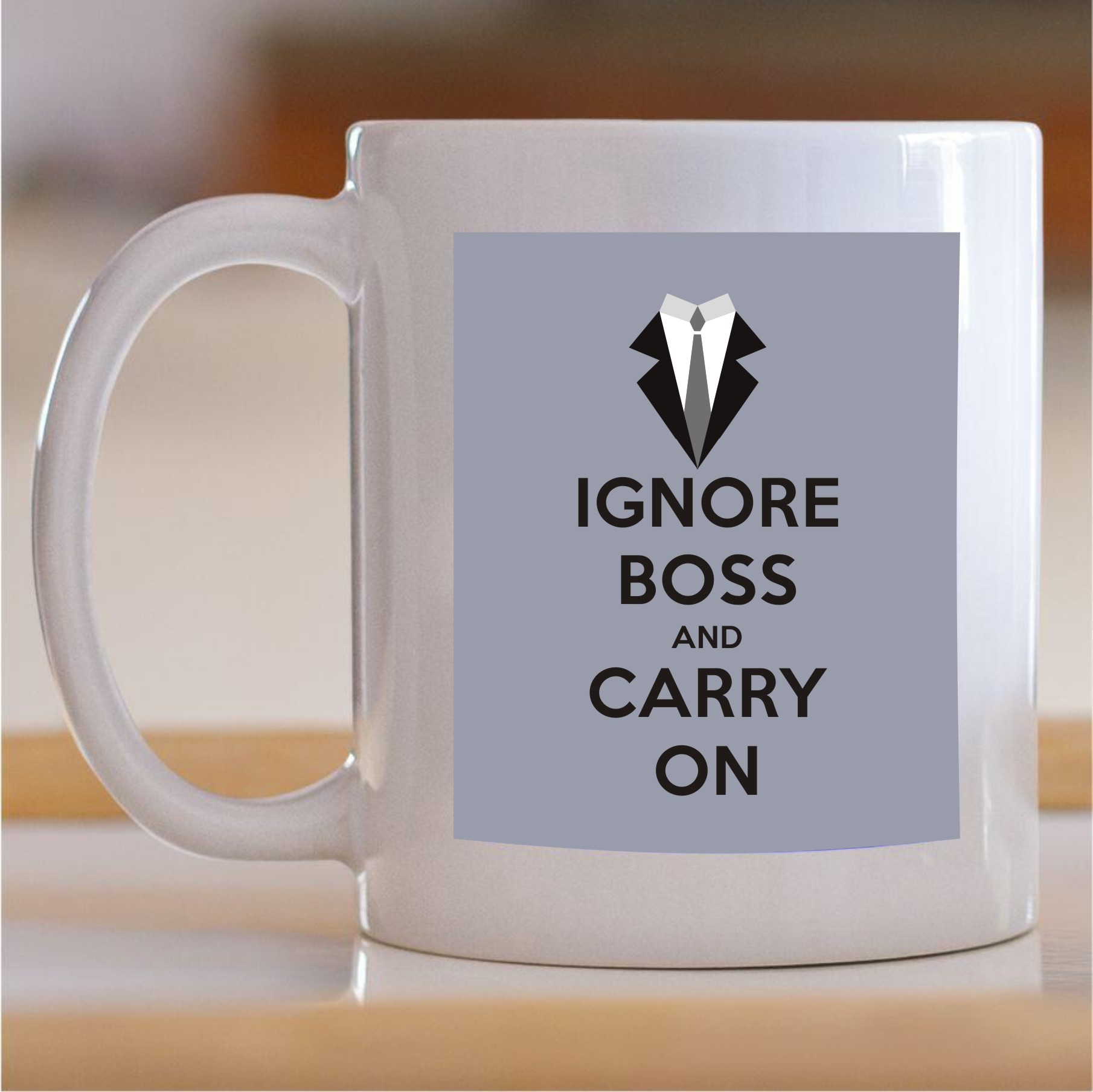 55.510-Ignore-boss-nad-carry-on Šolja Ignore boss and carry on - Slika 1