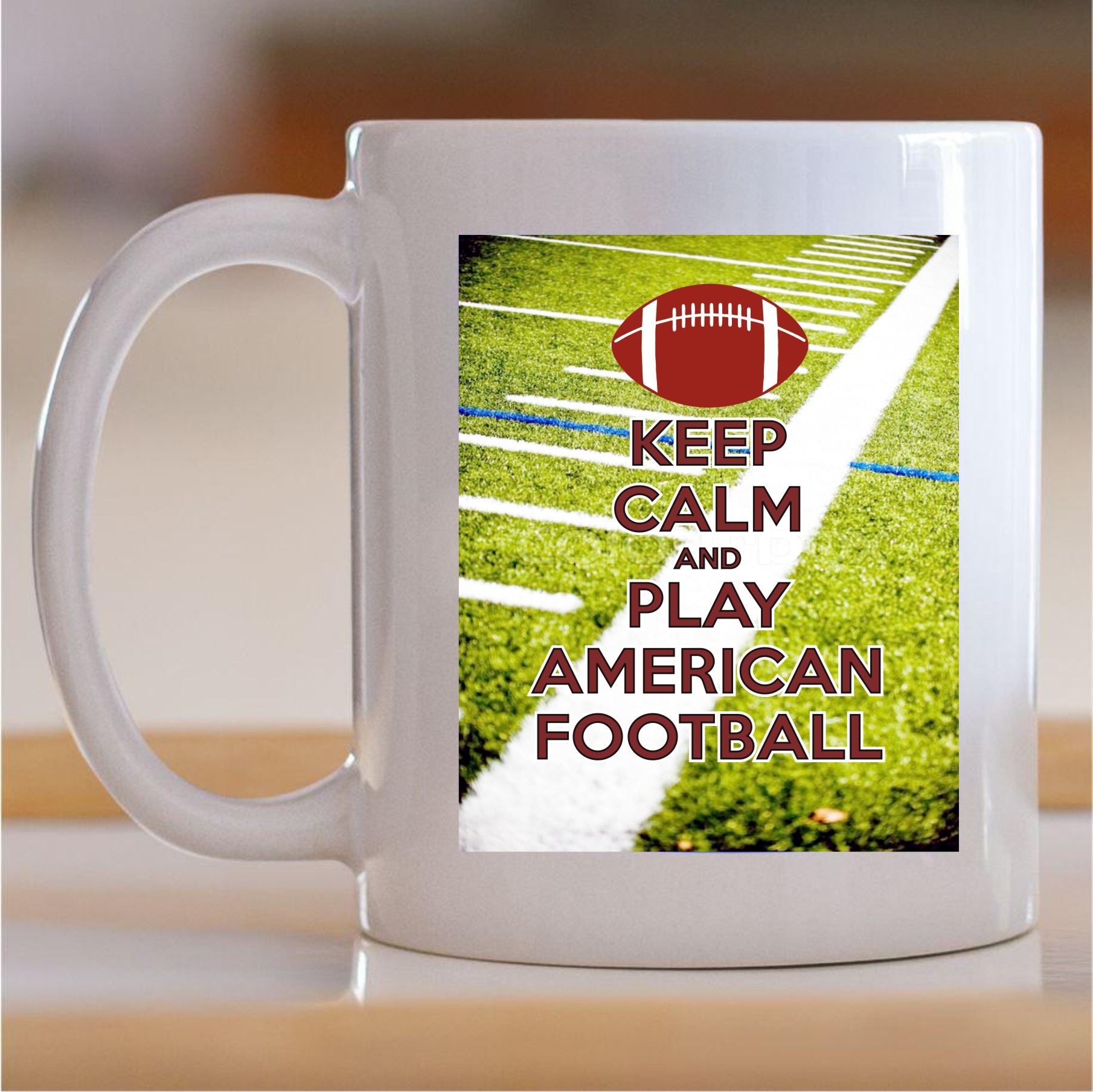 55.516-Keep-calm-adn-play-american-football Šolja Keep calm and play american football - Slika 1