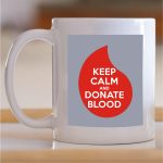 Šolja Keep calm and donate blood