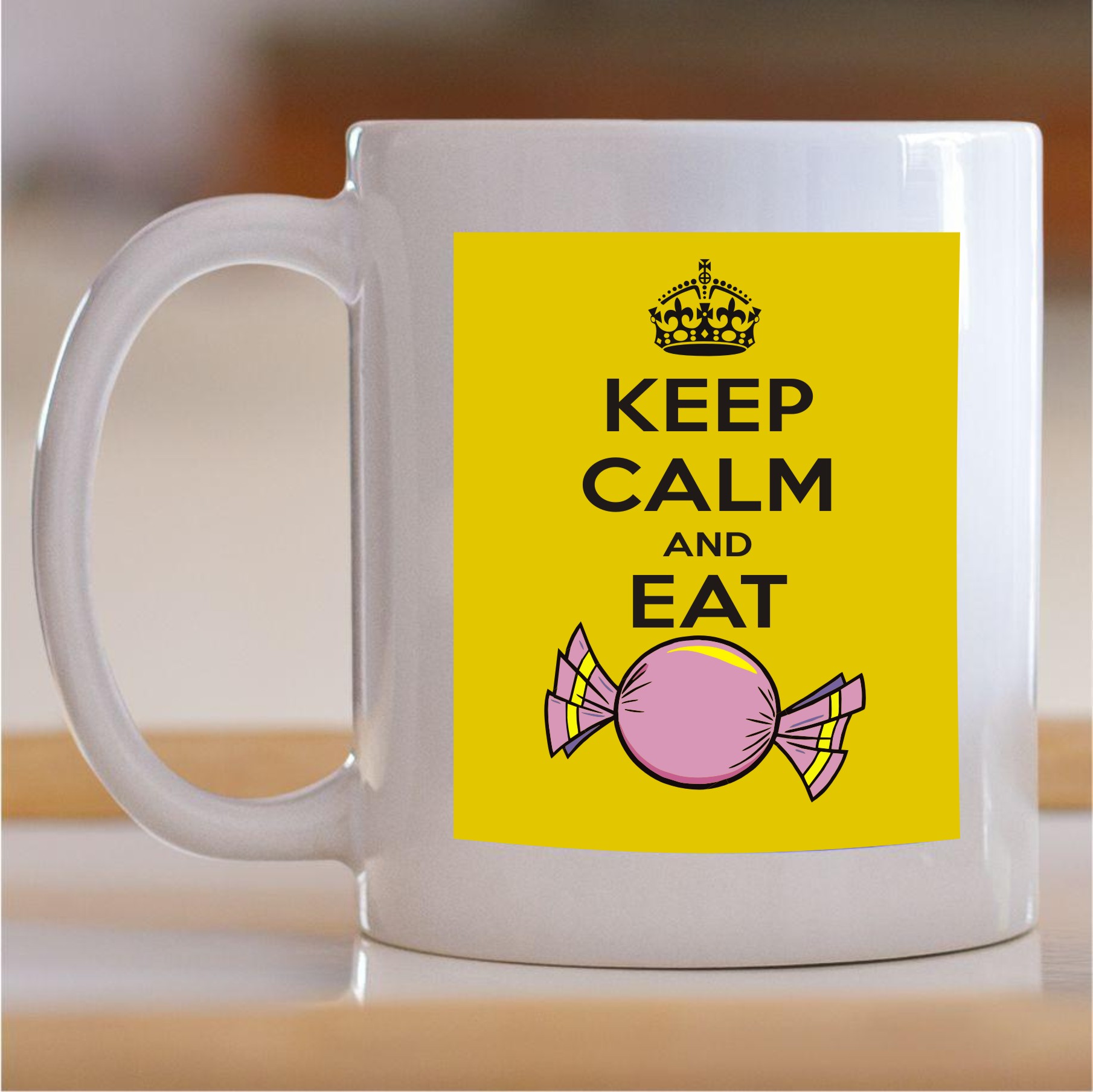 55.531-Keep-calm-and-eat-candy Šolja Keep calm and eat candy - Slika 1