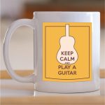 Šolja Keep calm and play a guitar