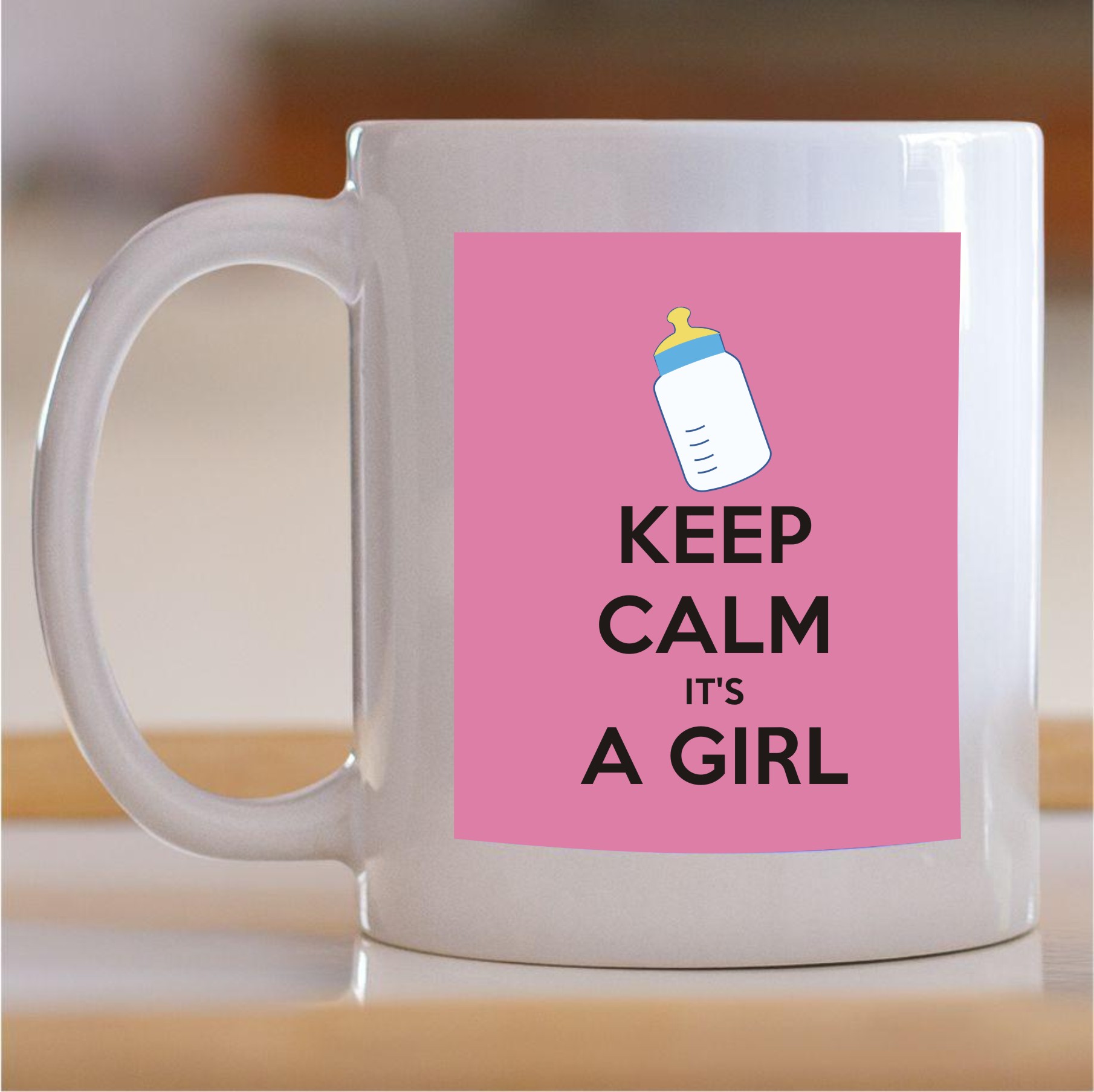 55.555-Keep-calm-it-is-a-girl Šolja Keep calm It is a girl - Slika 1