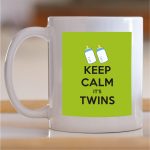Šolja Keep calm It is twins