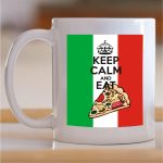 Šolja Keep calm and eat pizza