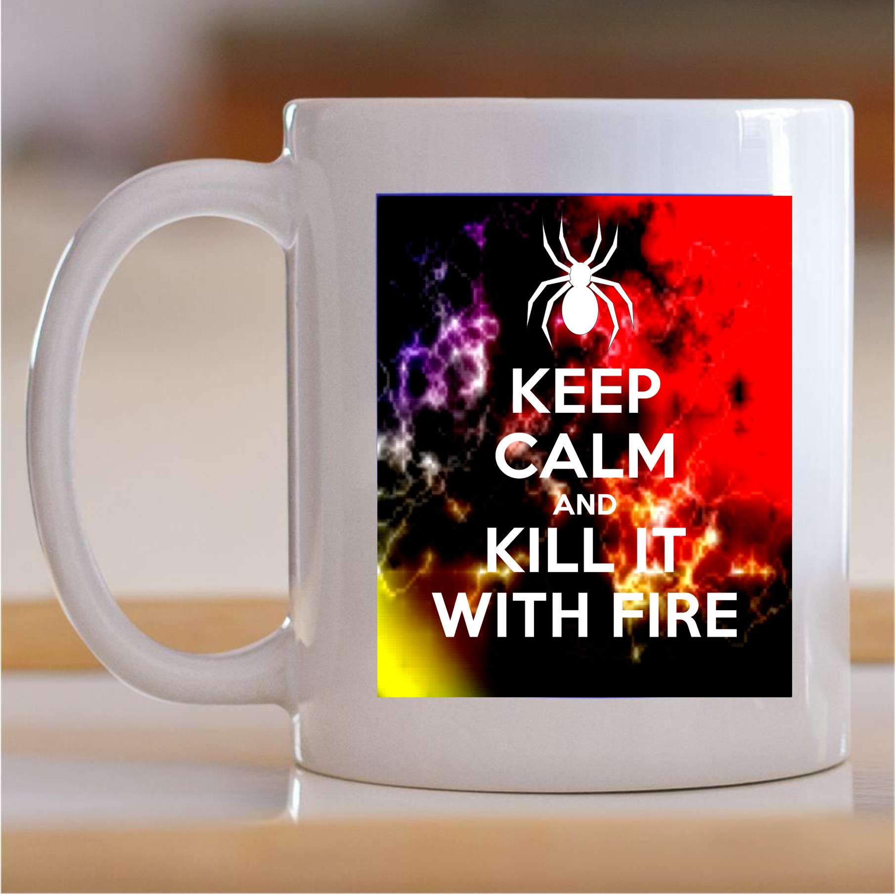 55.586-Keep-calm-and-kill-it-with-fiore Šolja Keep calm and kill it with fire - Slika 1