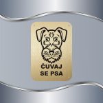 Tabla Čuvaj se psa - Nemački lovni terijer - Slika 2