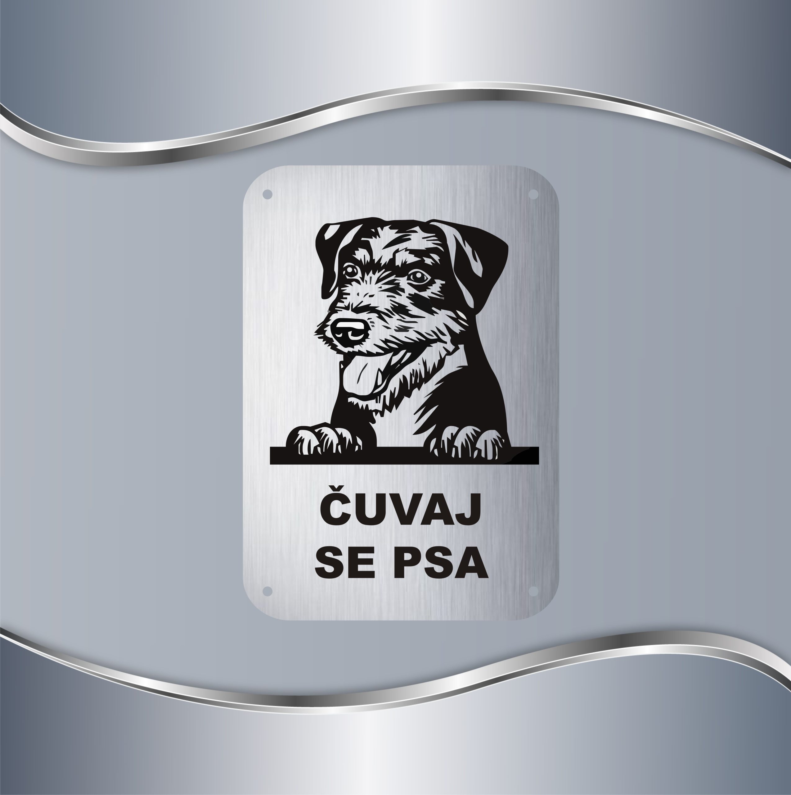 18.76-S-Tabla-Cuvaj-se-psa-Nemacki-lovacki-terijer-2 Tabla Čuvaj se psa - Nemački lovni terijer 2 - Slika 1