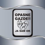 Tabla Opasne gazde - špic je OK