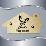 Pločica za vrata Kratkodlaka čivava