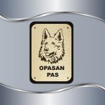 Tabla Čuvaj se psa - Beli švajcarski ovčar 1 - Slika 2