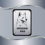 Tabla Čuvaj se psa - Beli švajcarski ovčar 2 - Slika 2