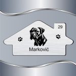 Pločica za vrata Cane corso