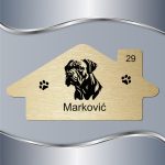 Pločica za vrata Cane corso - Slika 4