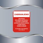 Tablica Zabranjeno ubacivanje reklamnog materijala - Slika 5
