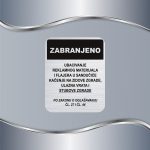 Tablica Zabranjeno ubacivanje reklamnog materijala - Slika 3