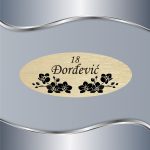 Pločica za vrata Floral 23 - Slika 4