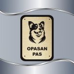 Tabla Čuvaj se psa - Korgi 1 - Slika 2