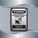 Tabla Čuvaj se psa - Highly trained corgi