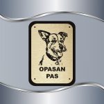 Tabla Čuvaj se psa - Patterdale terrier - Slika 2