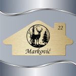 Pločica za vrata Jelen - Slika 2