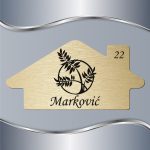 Pločica za vrata Floral 25 - Slika 2