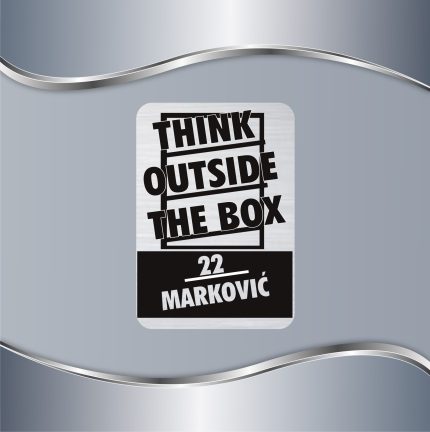 Pločica za vrata Think outside the box