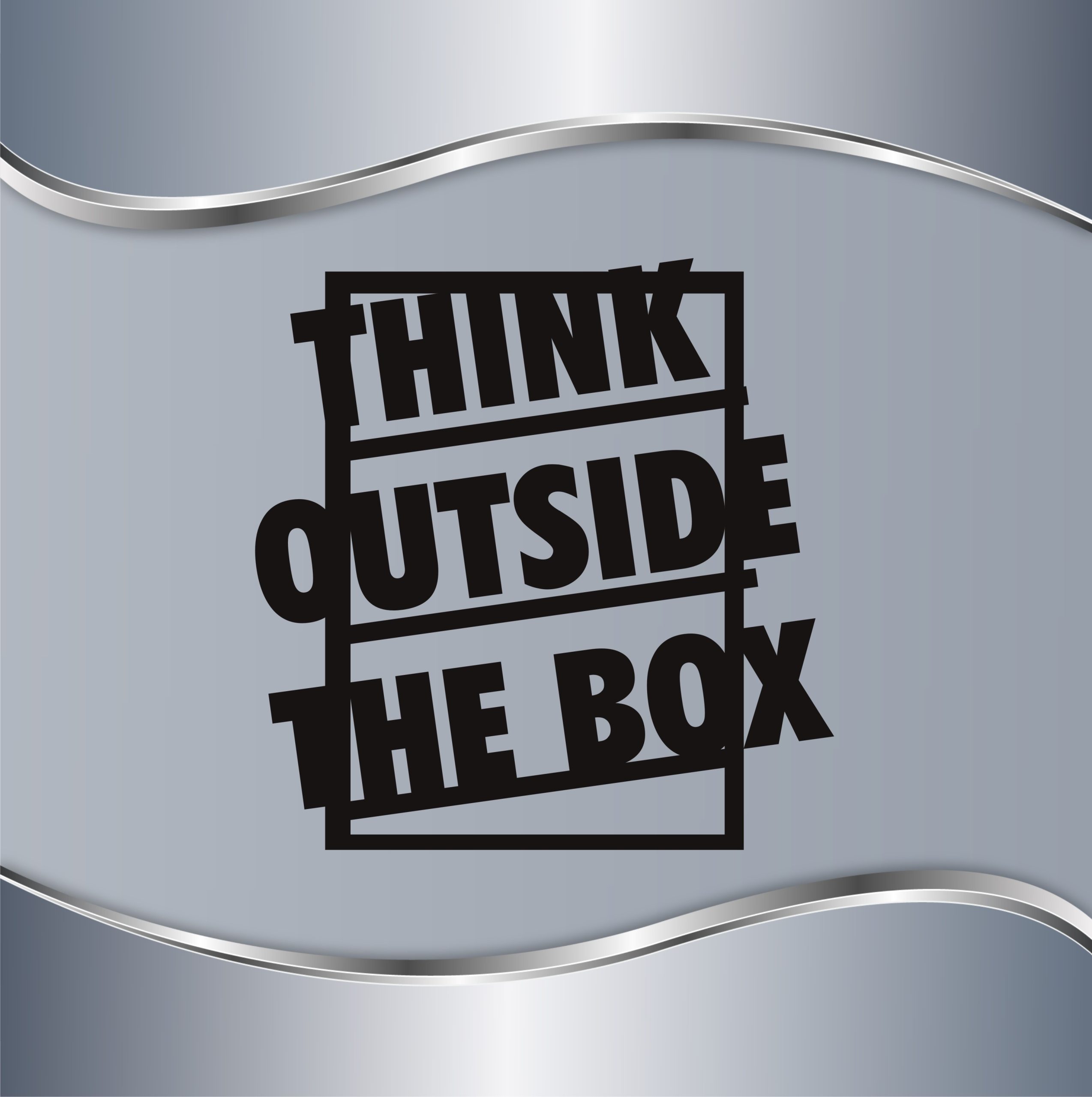 999.77.8 ZD Think outside the box Zidna dekoracija Think outside the box - Slika 1