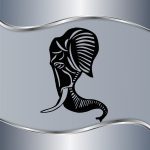 Zidna dekoracija Elephant