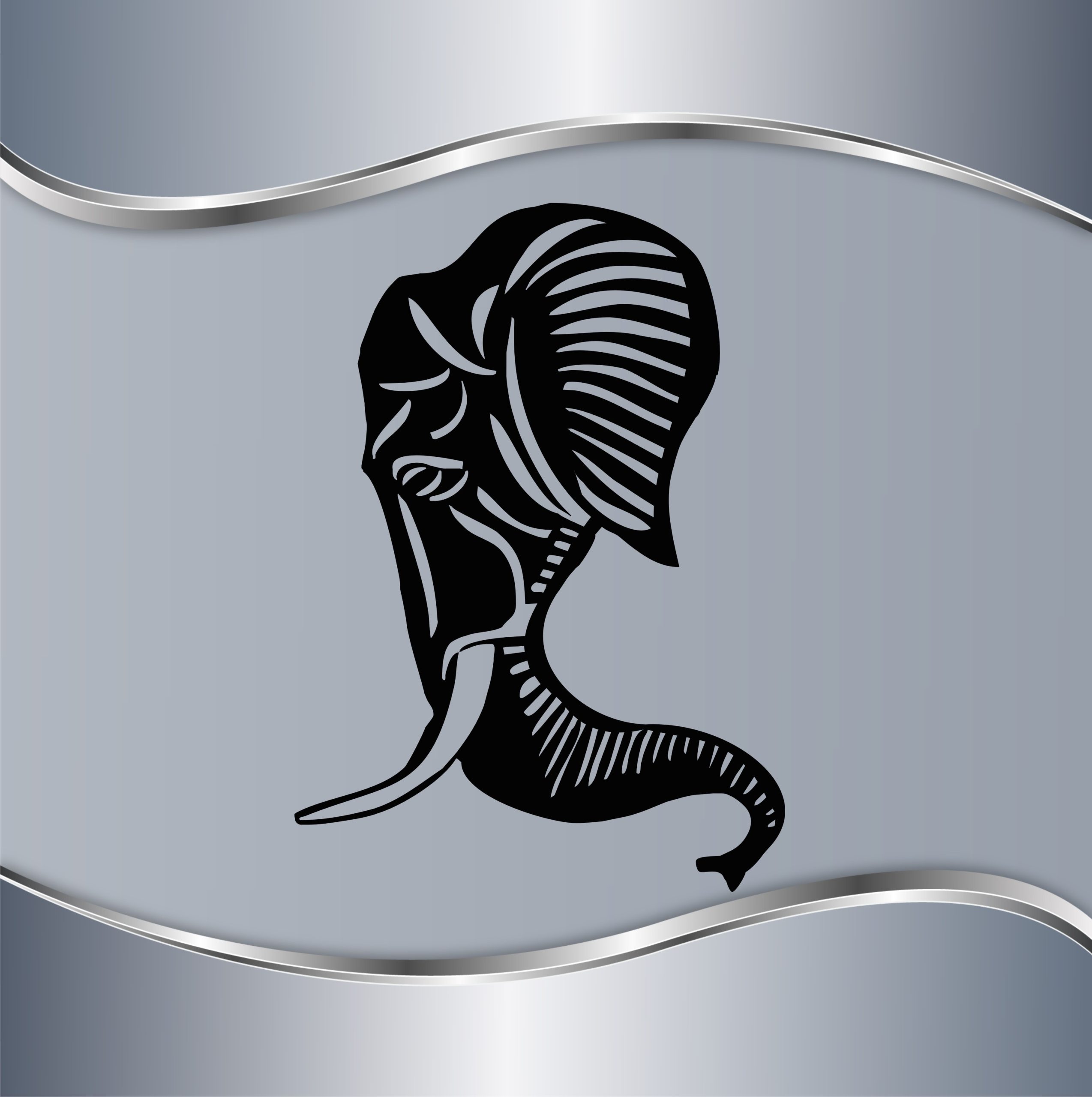 999.80.8 ZD Elephant Zidna dekoracija Elephant - Slika 1