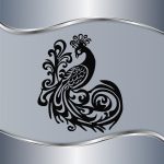 Zidna dekoracija Peacock
