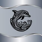 Zidna dekoracija Dolphin