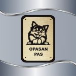 Tabla Čuvaj se psa - Nemački špic