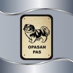 Tabla Čuvaj se psa - Pekinezer
