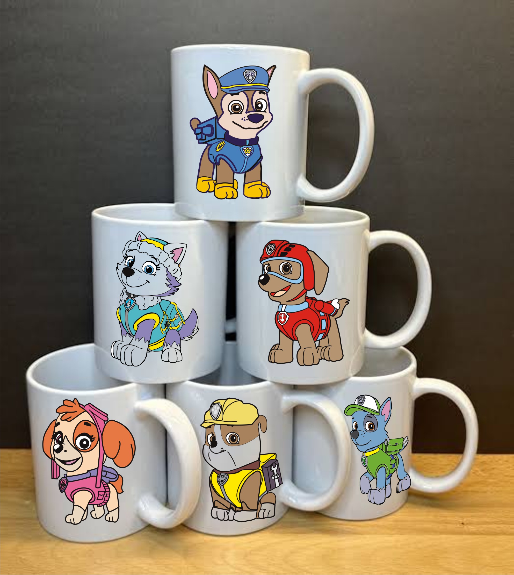 patrol paws PAKET OD 6 MALIH ŠOLJA - PATROLNE ŠAPE - Slika 1